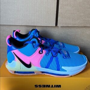 Nike Lebron Witness VII Hyper Royal Black DM1123-400 Men’s Size 14